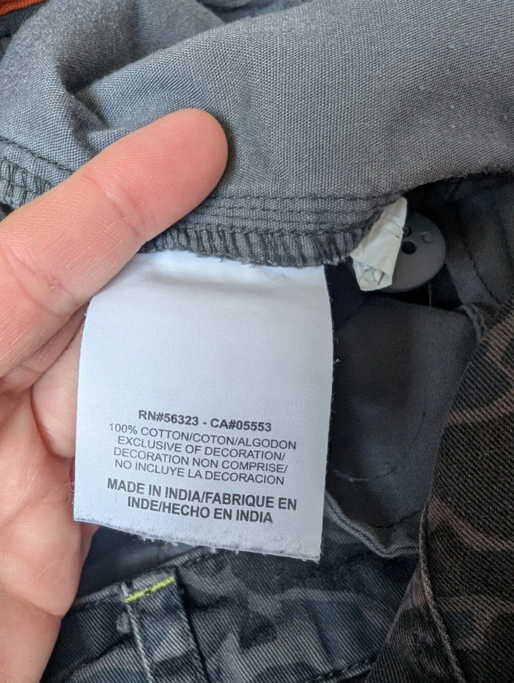 Nike The Athletic Dept. Y2K Gray Black Blue Neon Duck Camo Cargo Shorts